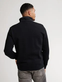 Men Sweater Collar Zip