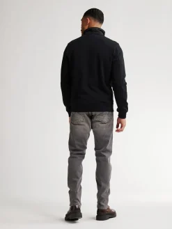 Men Sweater Collar Zip