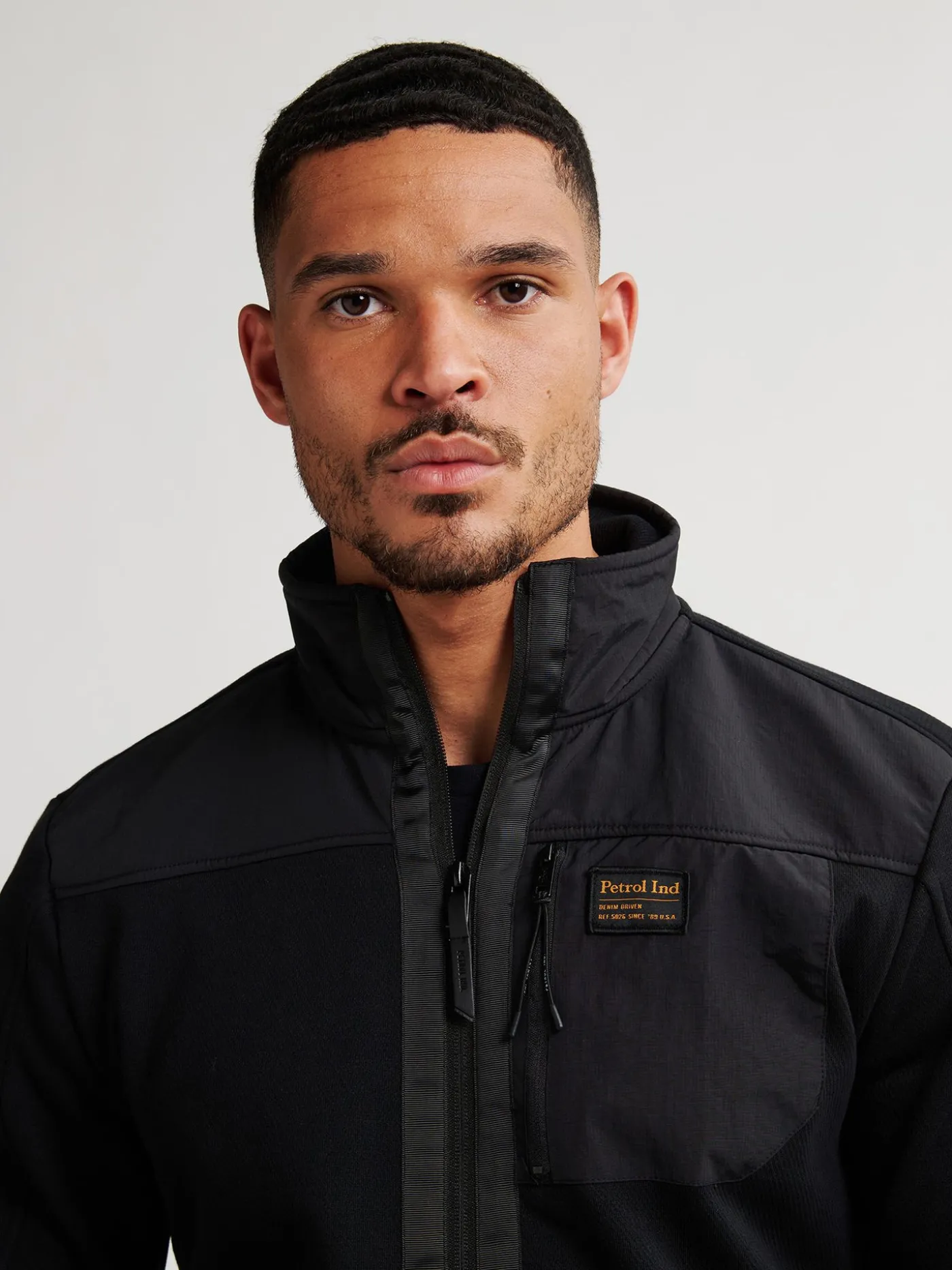 Men Sweater Collar Zip