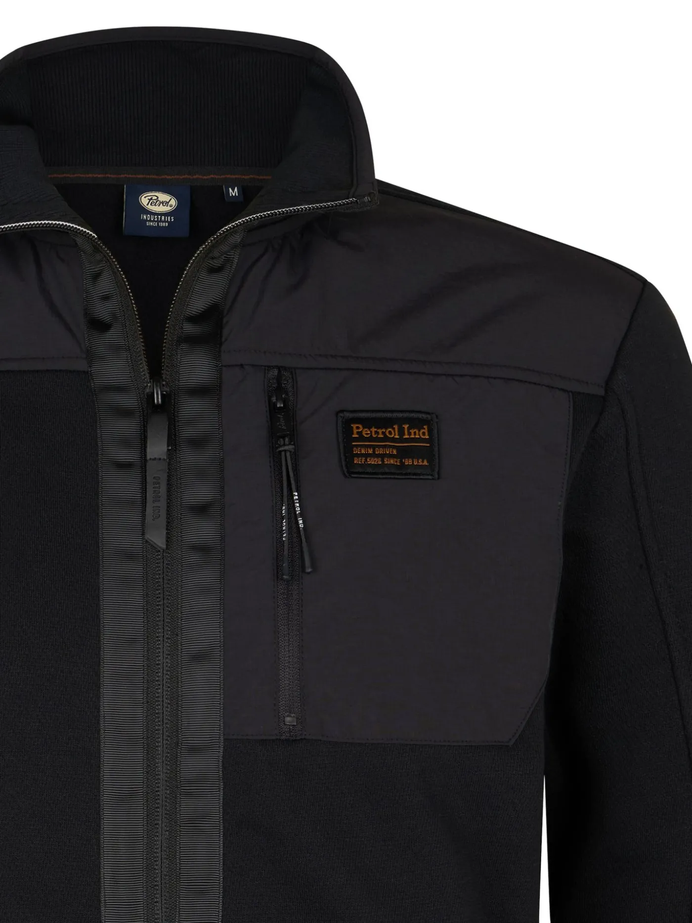 Men Sweater Collar Zip