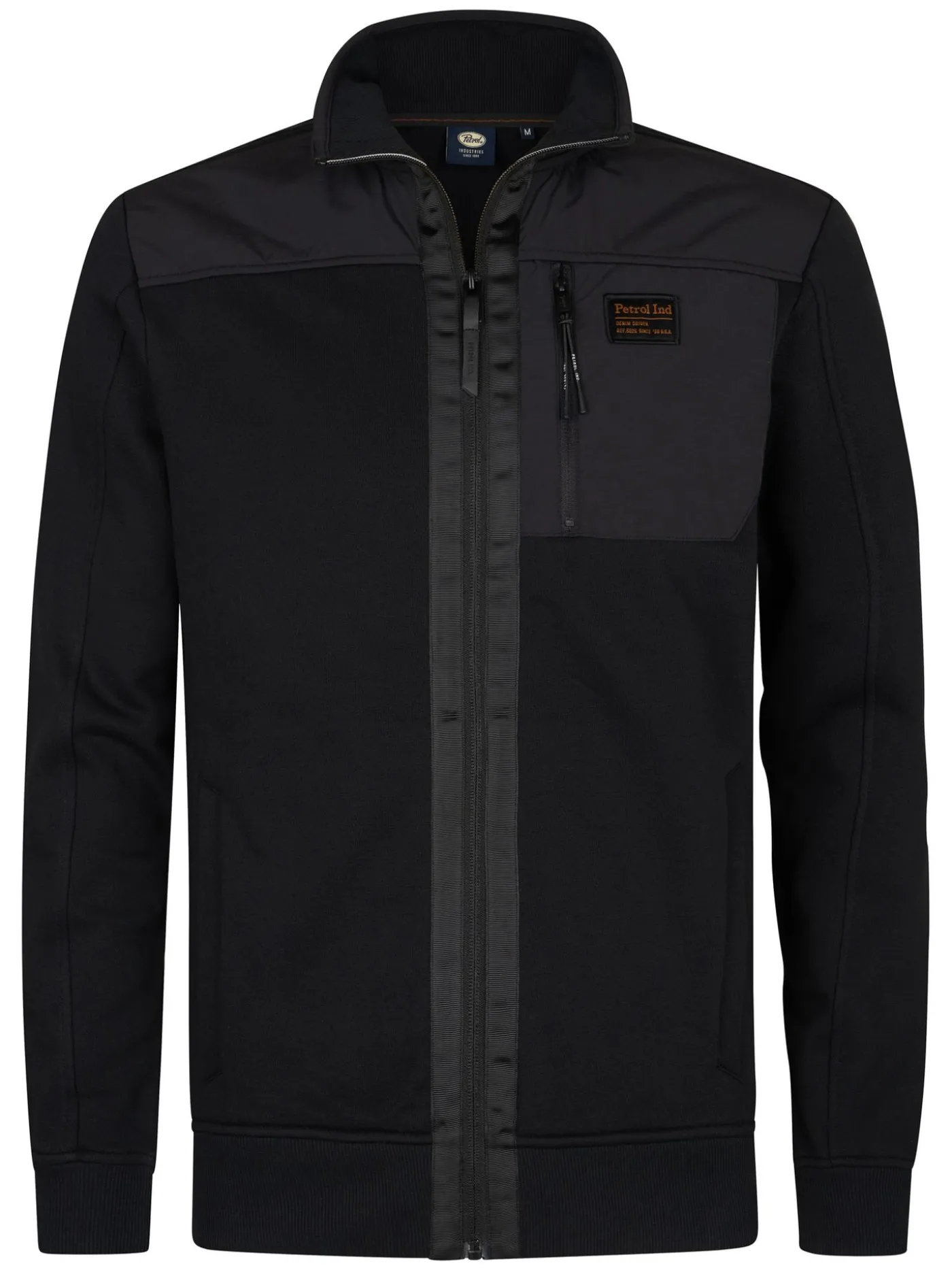 Men Sweater Collar Zip