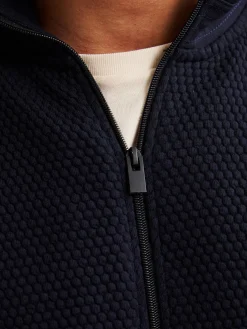 Men Sweater Collar Zip