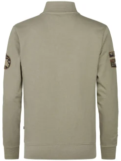 Men Sweater Collar Zip