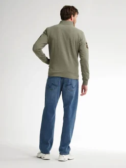 Men Sweater Collar Zip