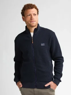 Men Sweater Collar Zip