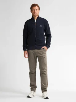 Men Sweater Collar Zip