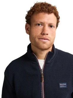 Men Sweater Collar Zip