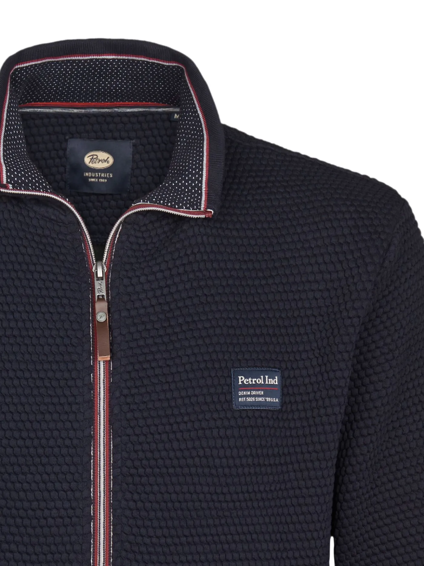 Men Sweater Collar Zip