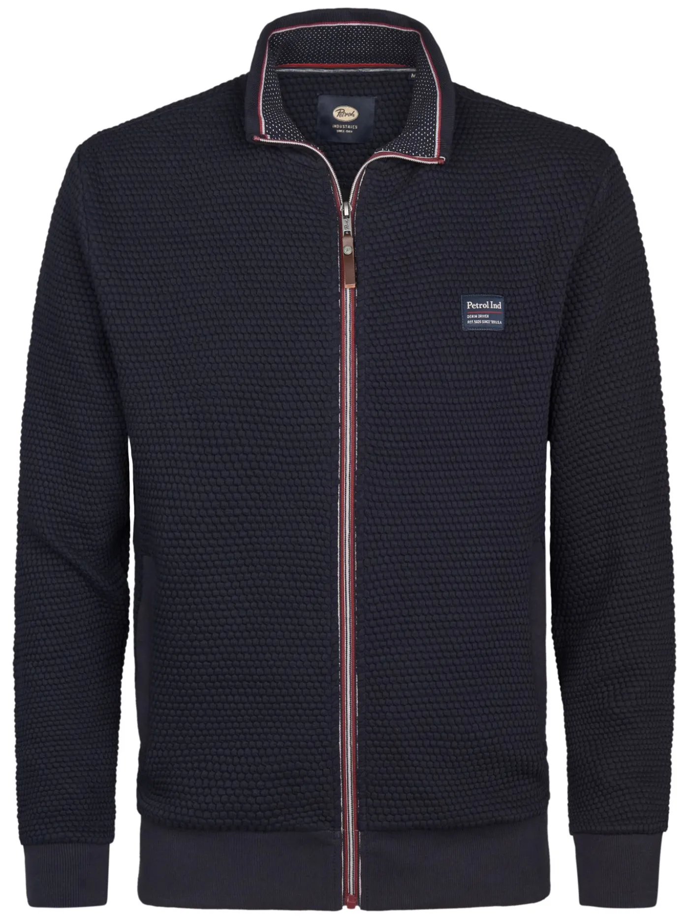 Men Sweater Collar Zip