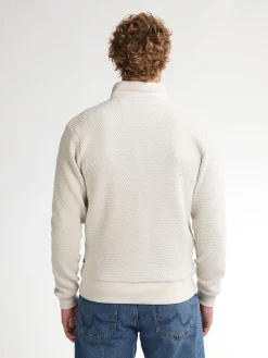Men Sweater Collar Zip