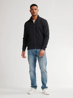 Men Sweater Collar Zip