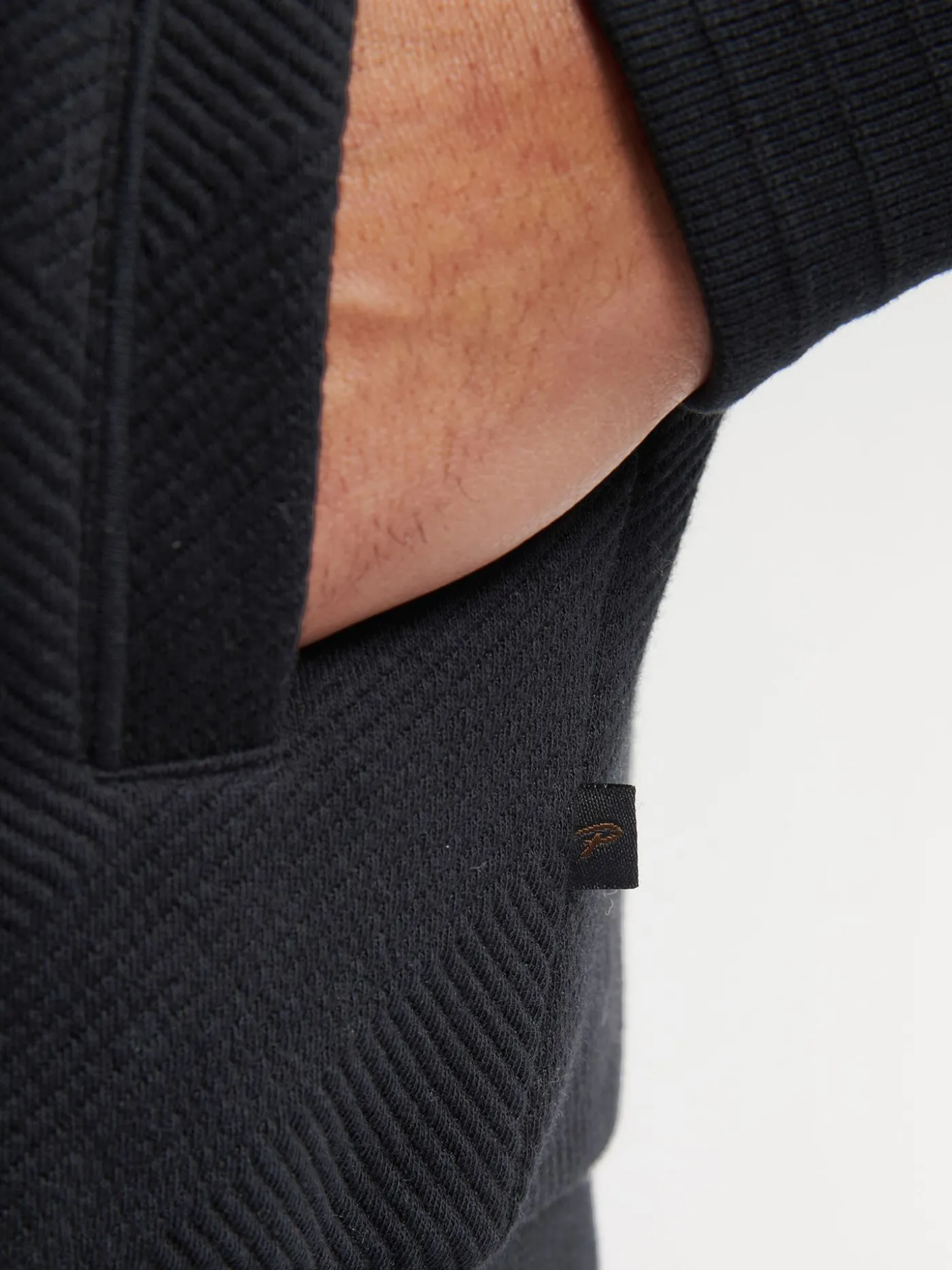 Men Sweater Collar Zip