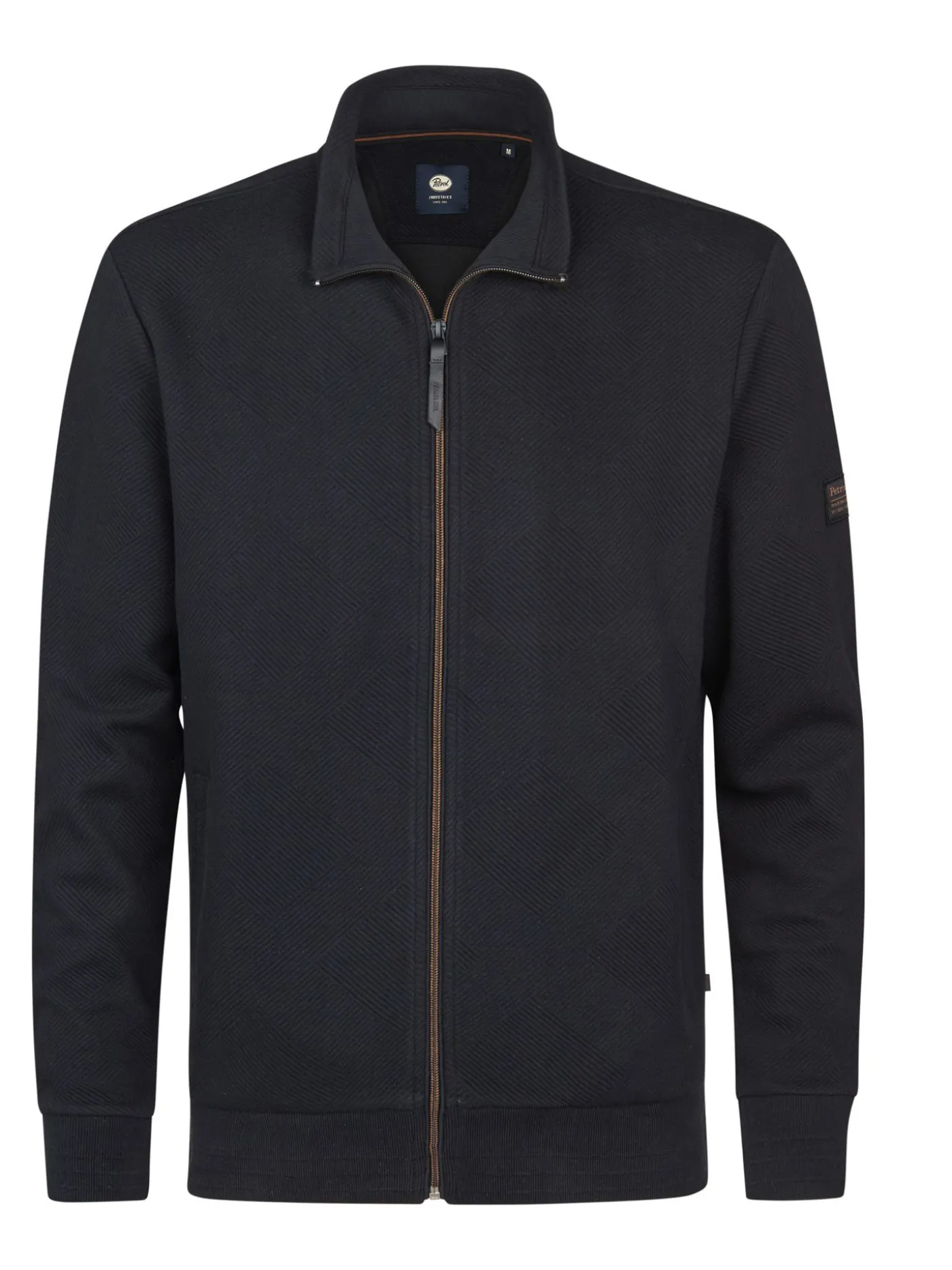 Men Sweater Collar Zip