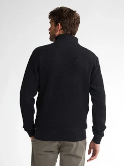 Men Sweater Collar Zip