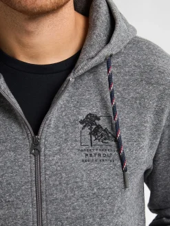 Men Sweater Hooded Zip