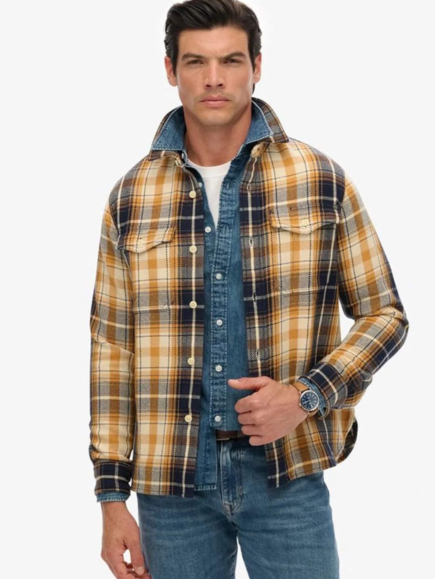 Merchant heavy checked shirt