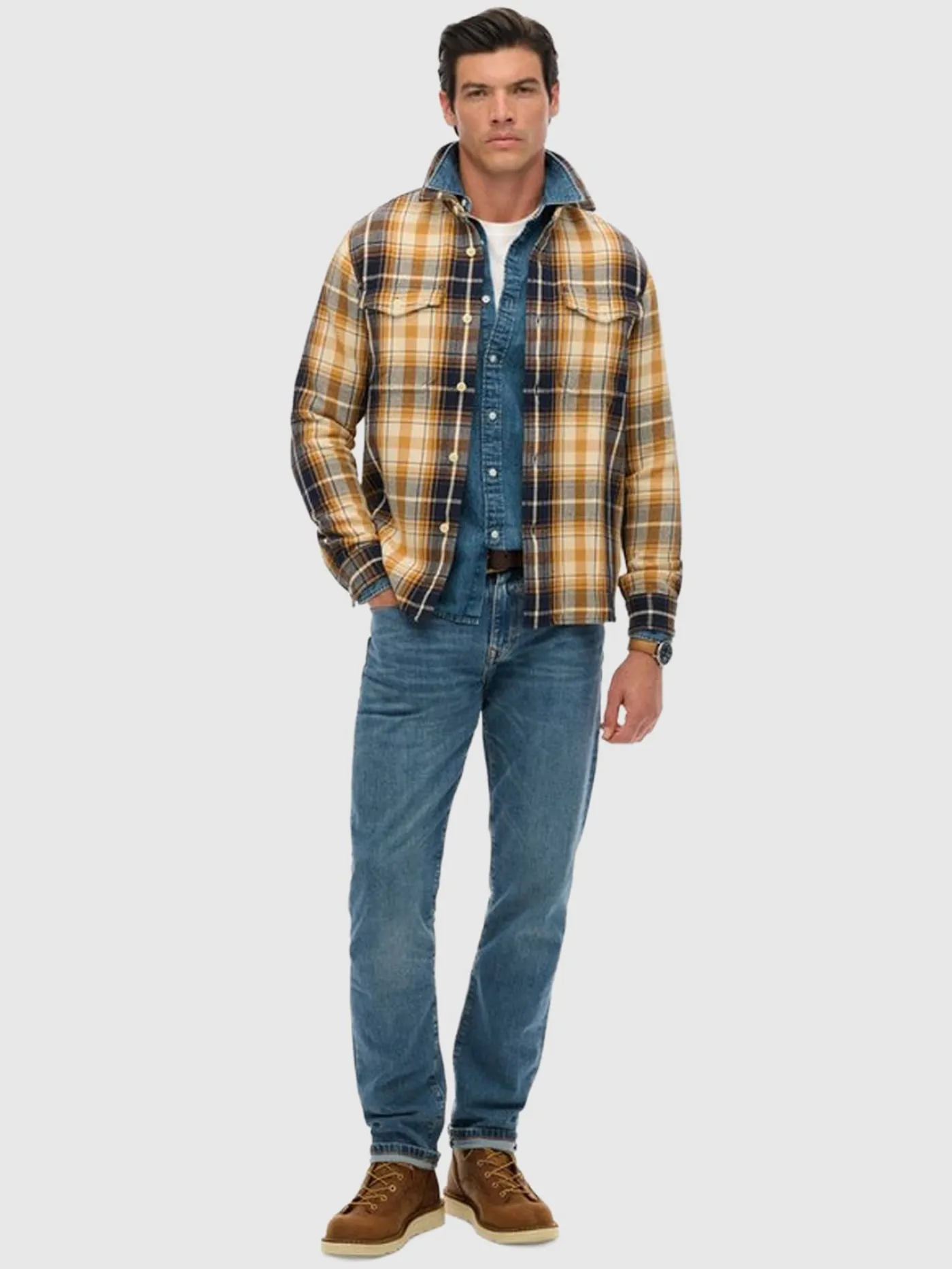 Merchant heavy checked shirt