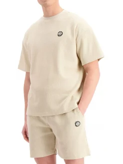 Monogram waffle t-shirt