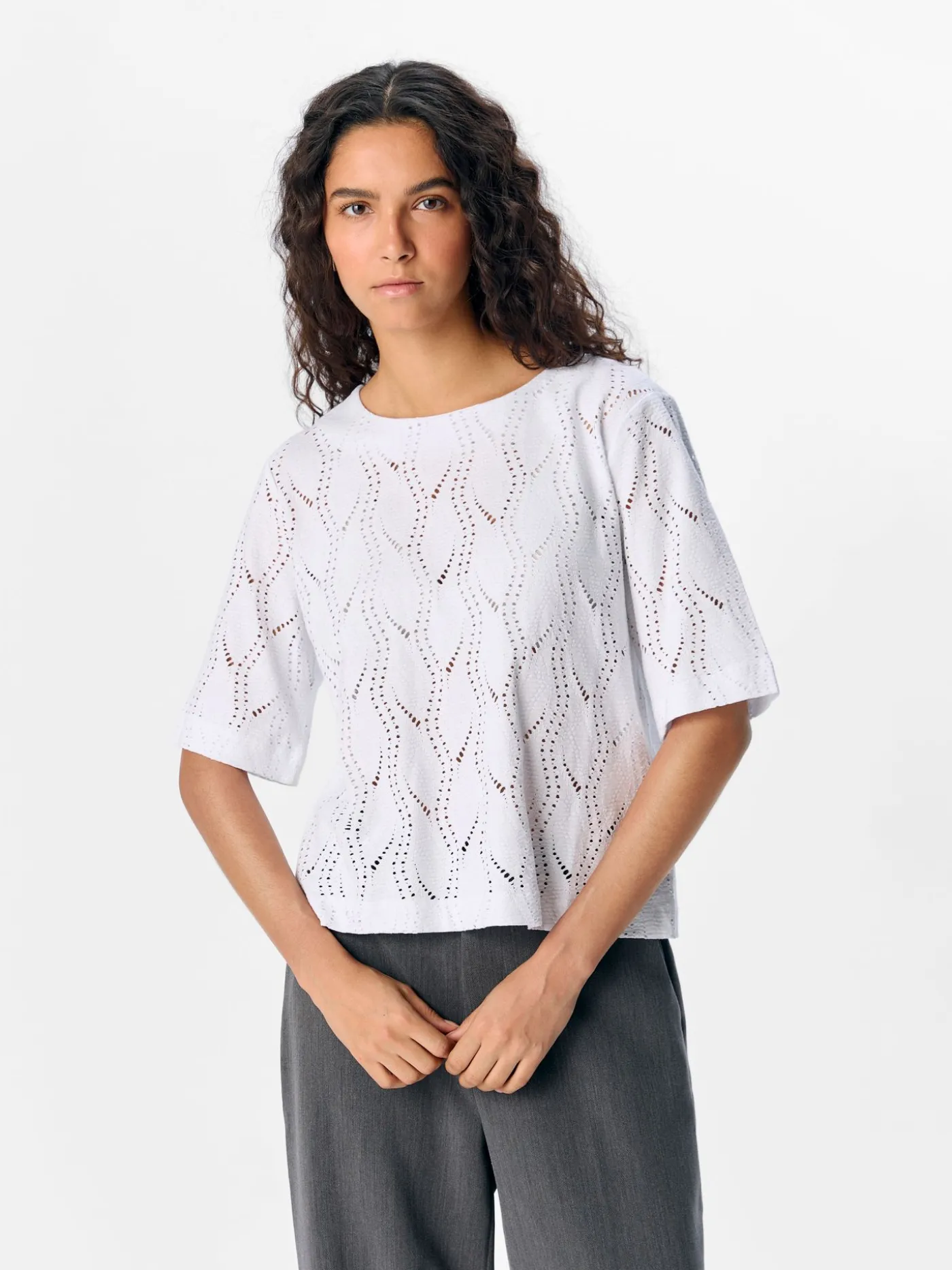 OBJAVA 2/4 LO O-NECK TOP NOOS