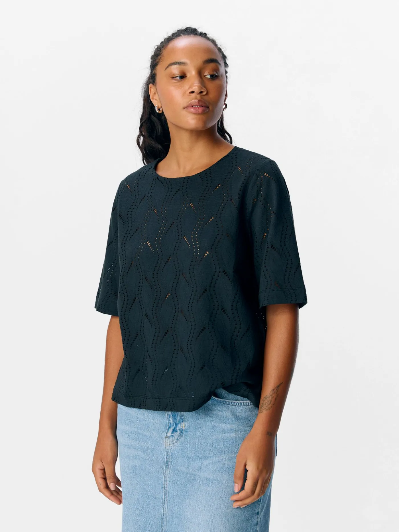 OBJAVA 2/4 LO O-NECK TOP NOOS