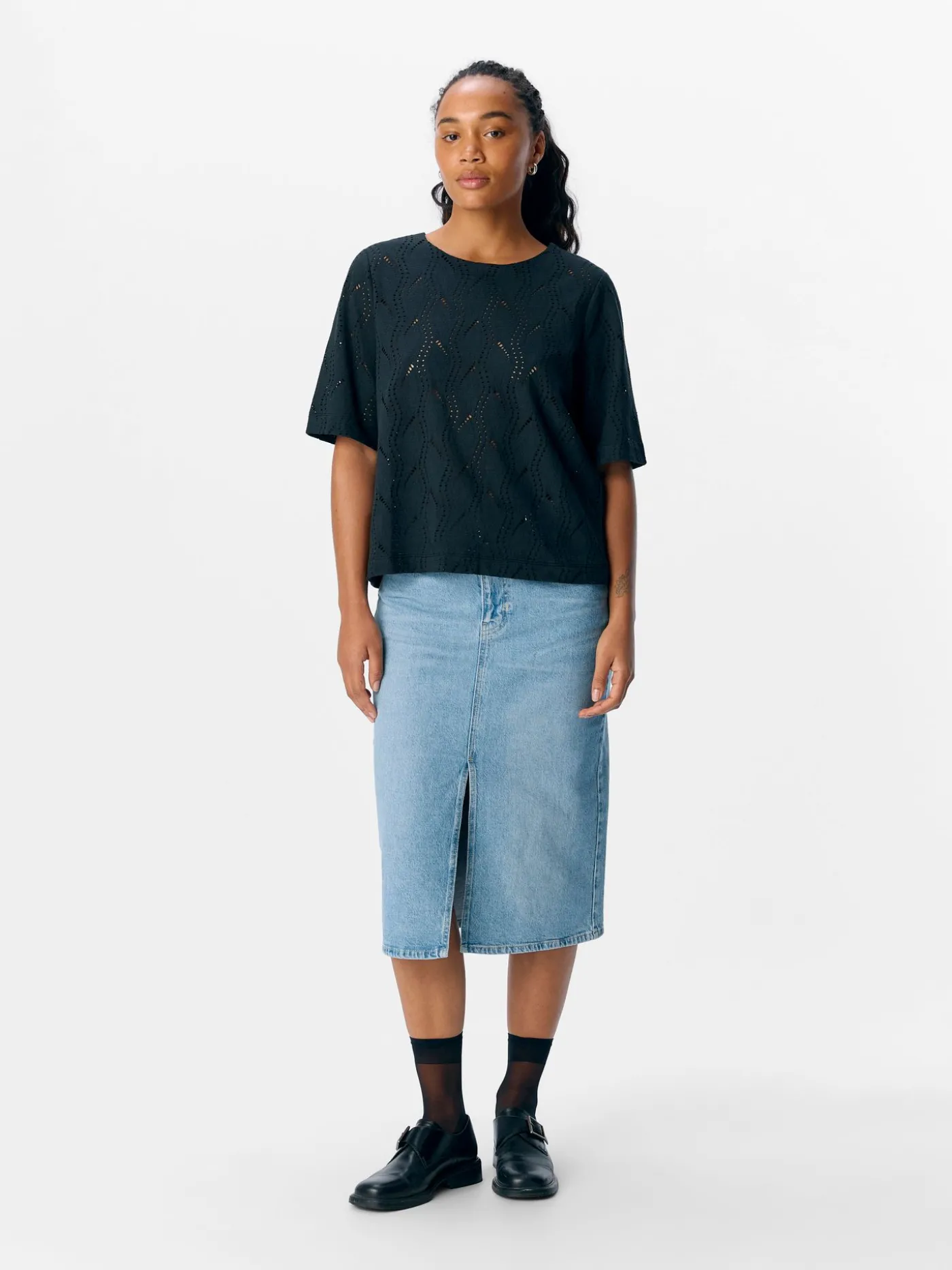 OBJAVA 2/4 LO O-NECK TOP NOOS