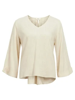 OBJAYA 3/4 LO V-NECK TOP 138