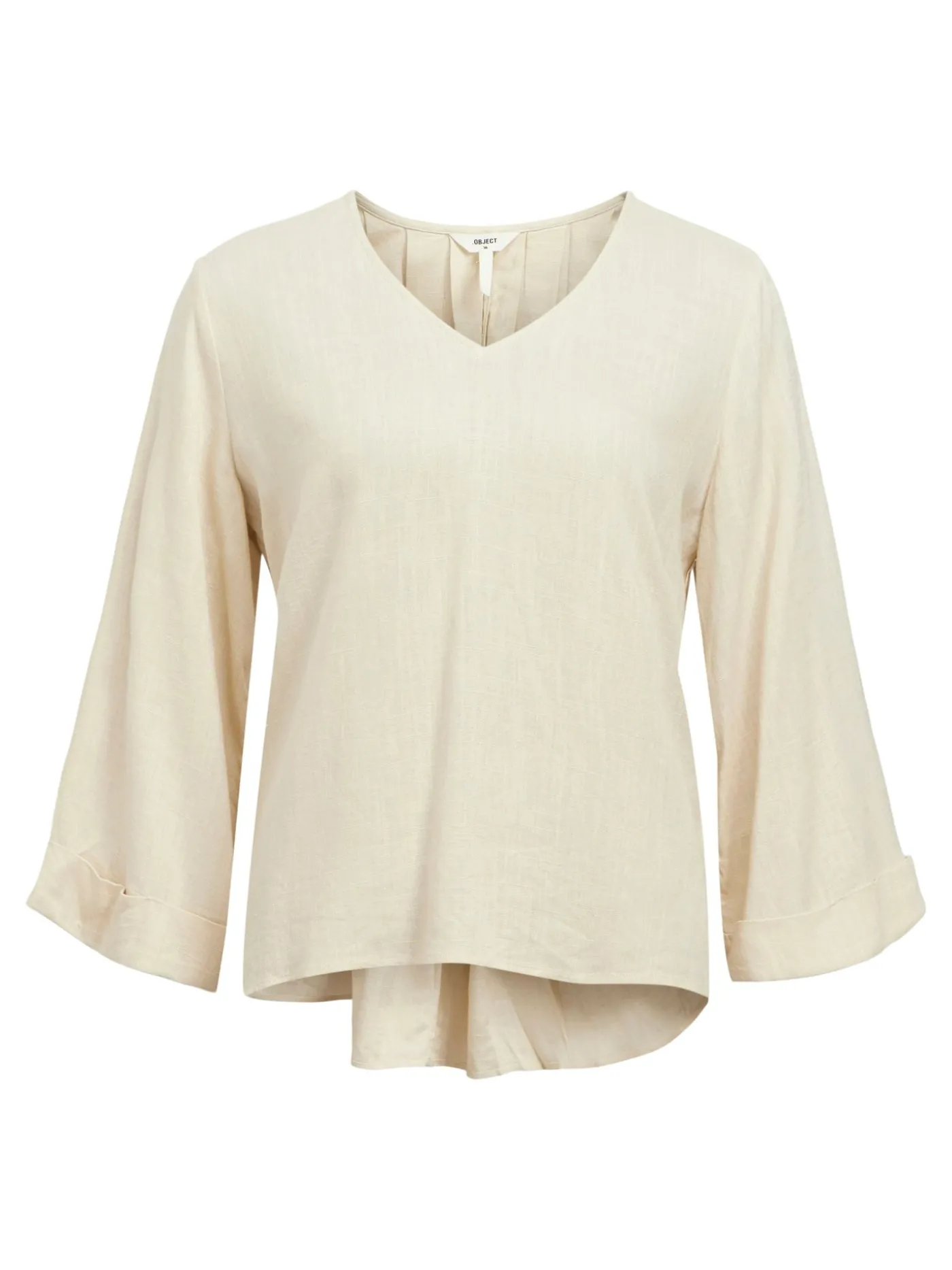 OBJAYA 3/4 LO V-NECK TOP 138