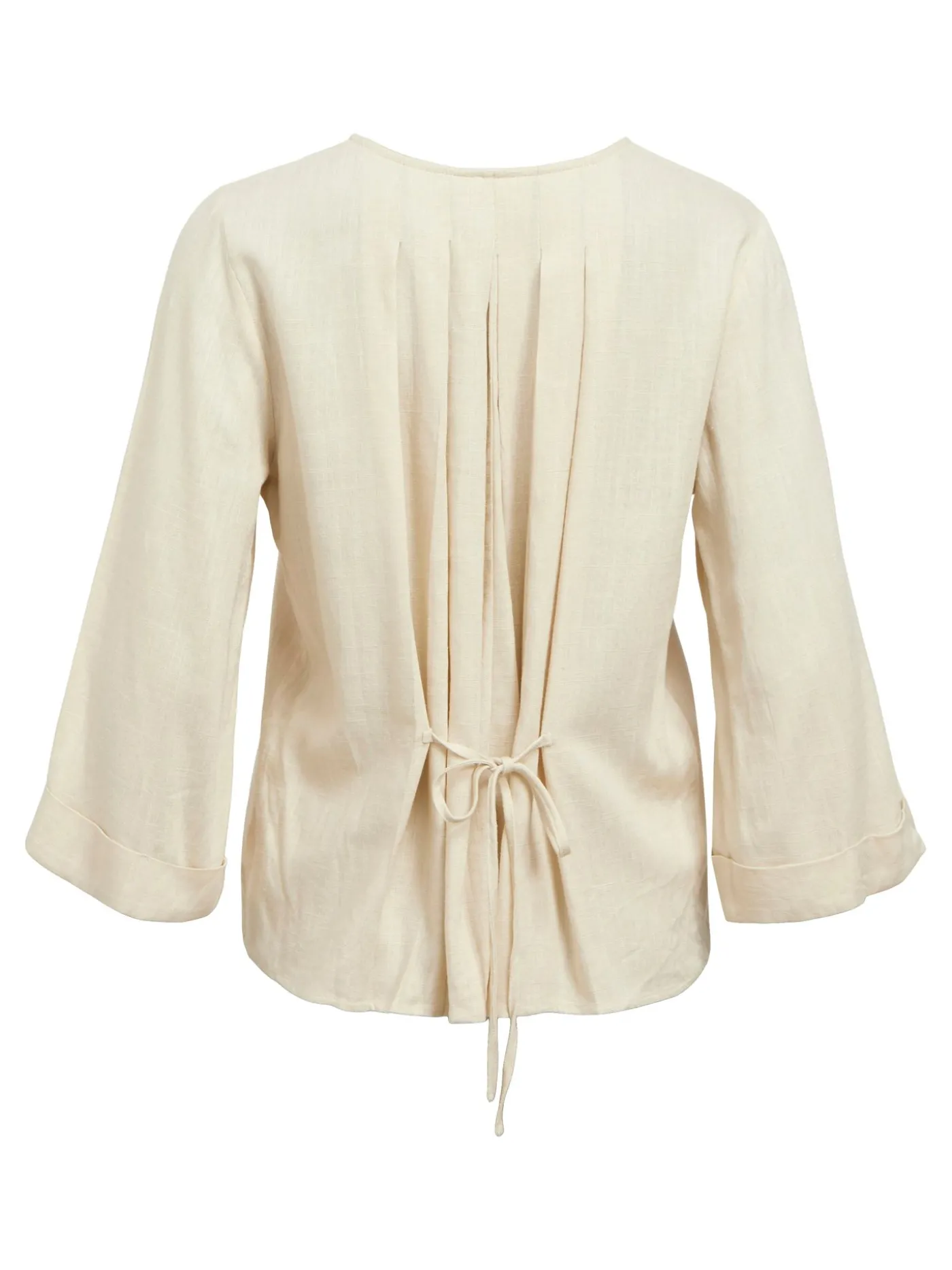 OBJAYA 3/4 LO V-NECK TOP 138