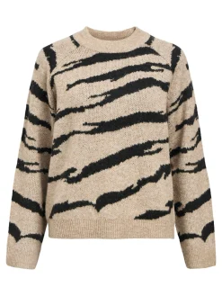 OBJDIANA LS RE O-NECK KNIT NOOS