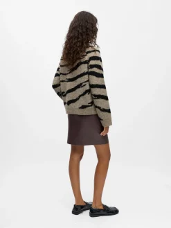 OBJDIANA LS RE O-NECK KNIT NOOS