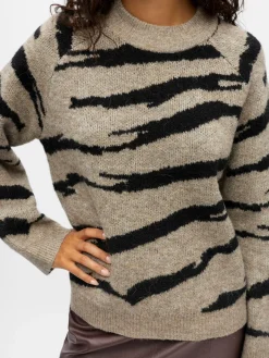 OBJDIANA LS RE O-NECK KNIT NOOS