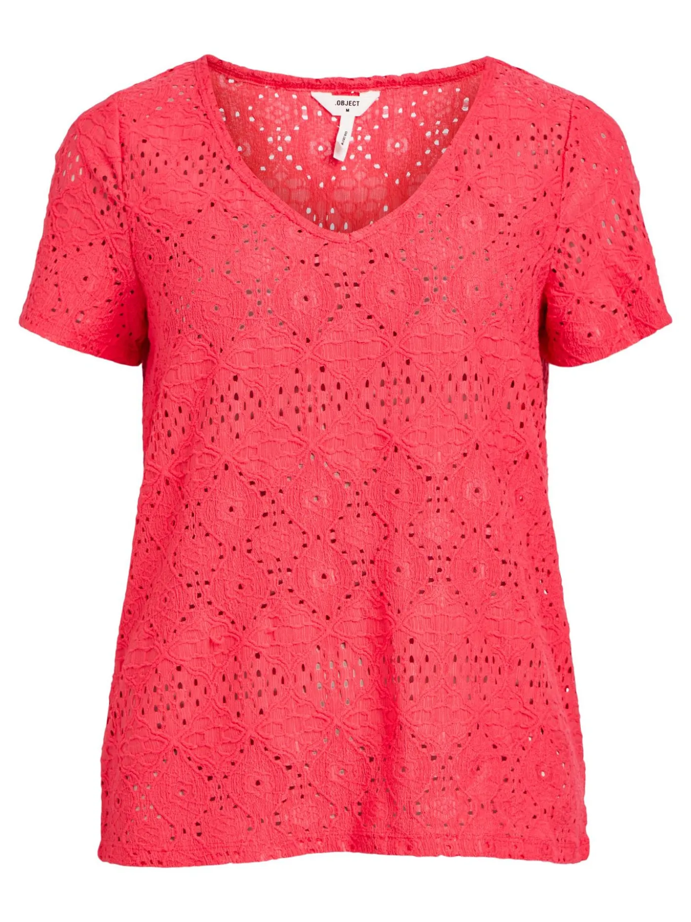 OBJFEODORA S/S V-NECK TOP NOOS