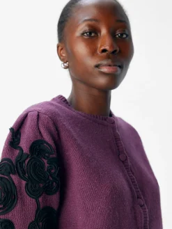 OBJJANE 2/4 RE KNIT CARDIGAN 140