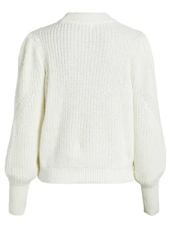 OBJJANINE L/S KNIT PULLOVER PB10 - Cloud Dancer