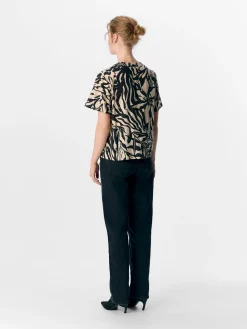 OBJKARINA S/S RE V-NECK TOP NOOS