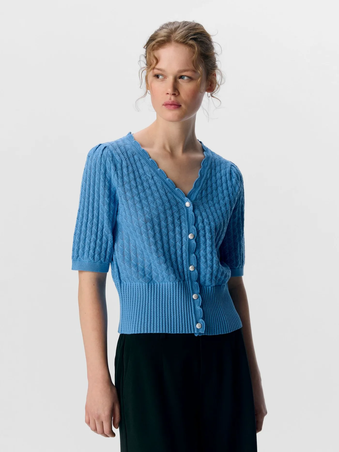 OBJNOEMI KNIT 2/4 RE CARDIGAN 138