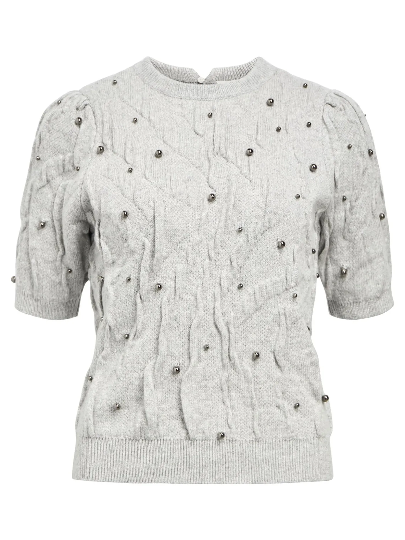 OBJPENNY KNIT RE S/S PULLOVER CC3