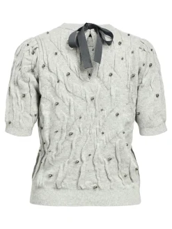 OBJPENNY KNIT RE S/S PULLOVER CC3