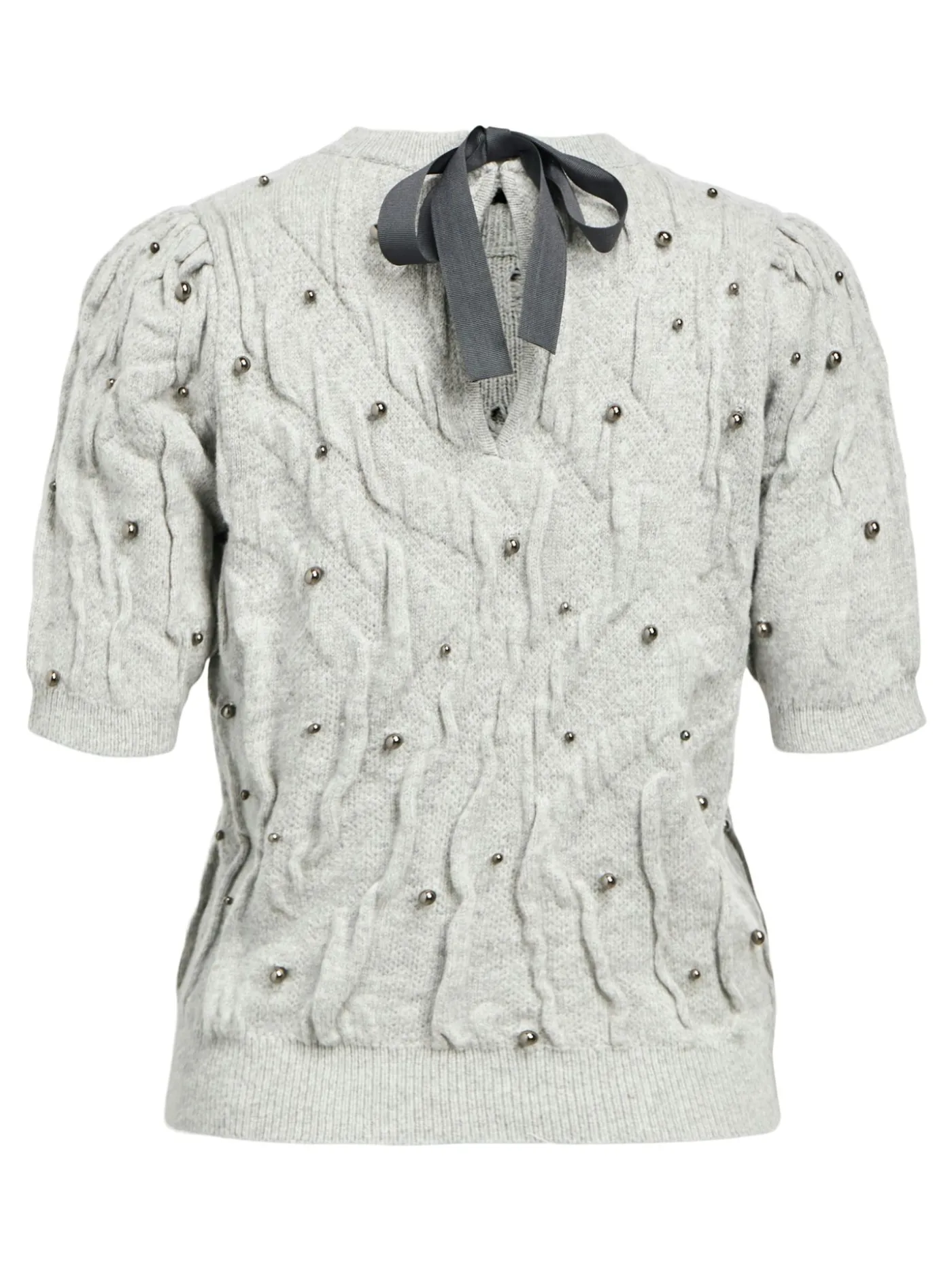 OBJPENNY KNIT RE S/S PULLOVER CC3