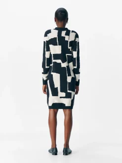 OBJRAY L/S  KNIT DRESS AOP NOOS