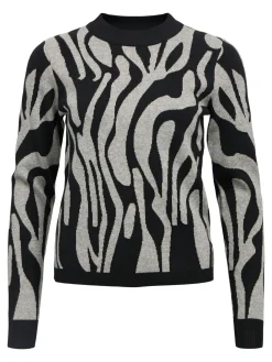 OBJRAY L/S KNIT PULLOVER AOP NOOS