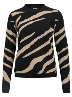 OBJRAY L/S KNIT PULLOVER AOP NOOS