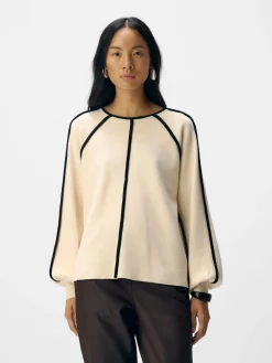 OBJREYNARD LS LO CONTRAST PULLOVER