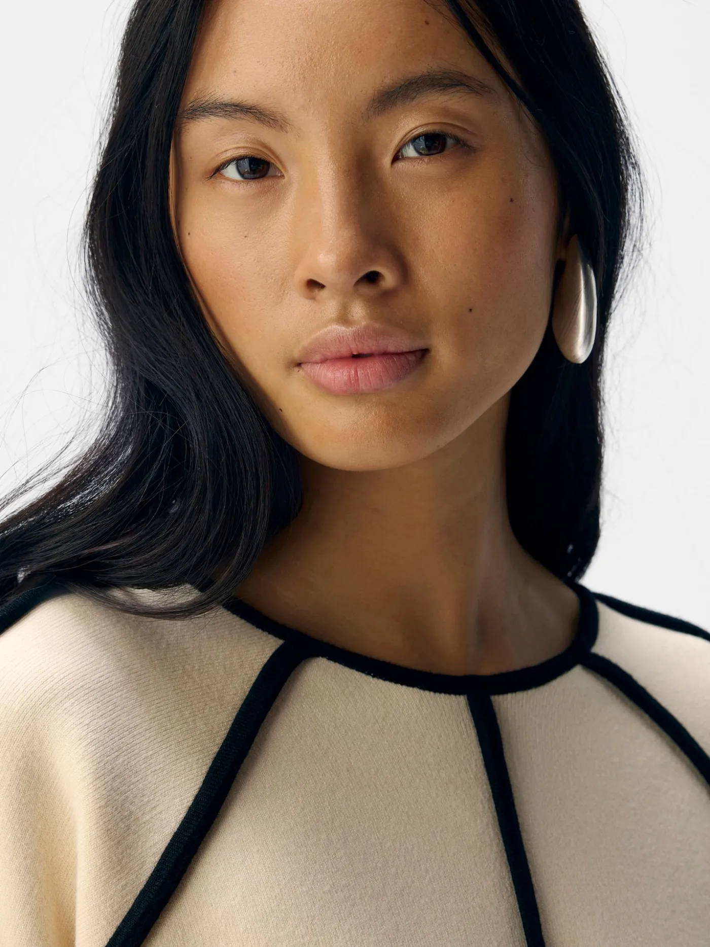 OBJREYNARD LS LO CONTRAST PULLOVER