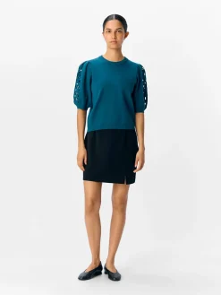 OBJYUKI S/S RE KNIT PULLOVER NOOS