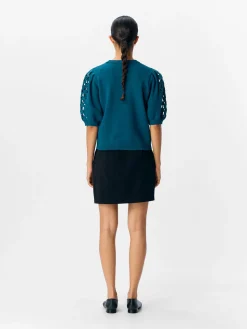 OBJYUKI S/S RE KNIT PULLOVER NOOS