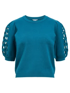 OBJYUKI S/S RE KNIT PULLOVER NOOS