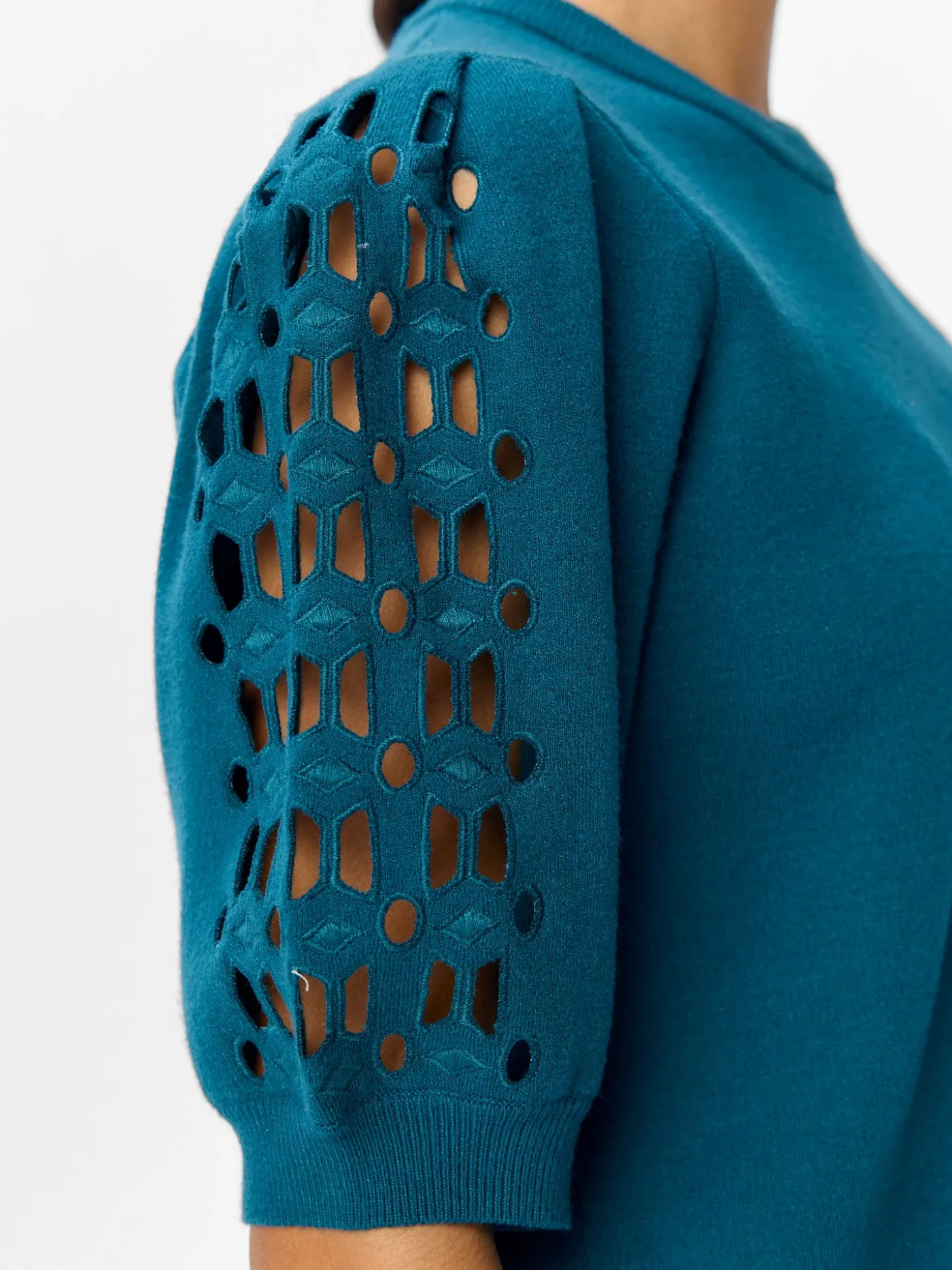 OBJYUKI S/S RE KNIT PULLOVER NOOS