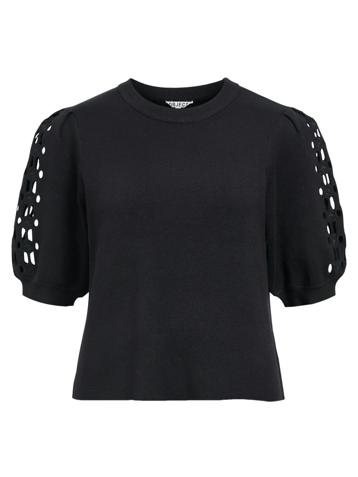 OBJYUKI S/S RE KNIT PULLOVER NOOS