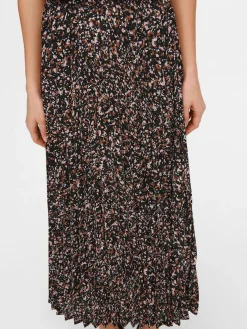 ONLALMA LIFE POLY PLISSE SKIRT AOP - Black/WILD GR